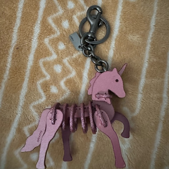 Authentic Coach skeletal/ puzzle unicorn bag charm - Picture 2 of 5